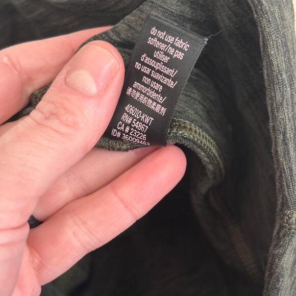 Victorias Secret Leggings XS 2 Ultimate Pockets 7/8 Army Olive Heathered Active - Picture 12 of 12